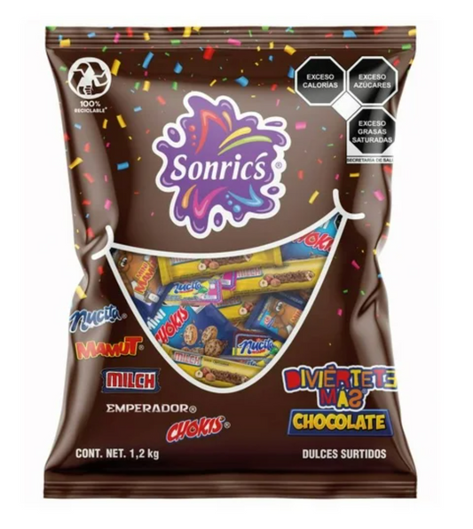 Dulces Surtido Sonric's Diviértete Más Chocolate 1,2 kg -.