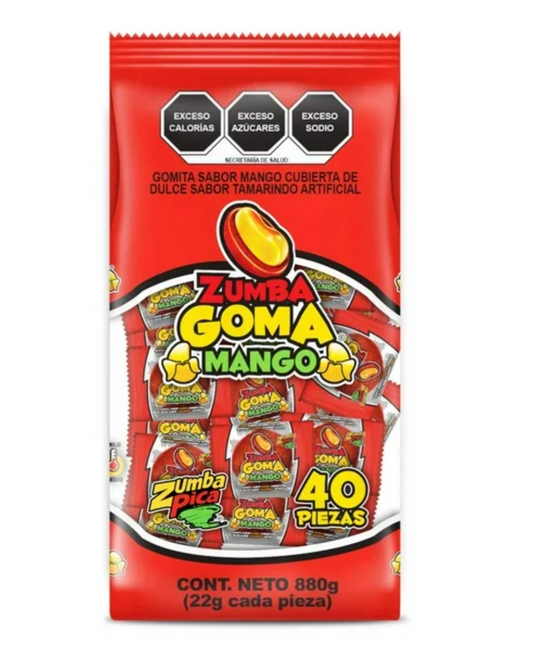 Gomita Zumba Goma Mango 40 pzas - .