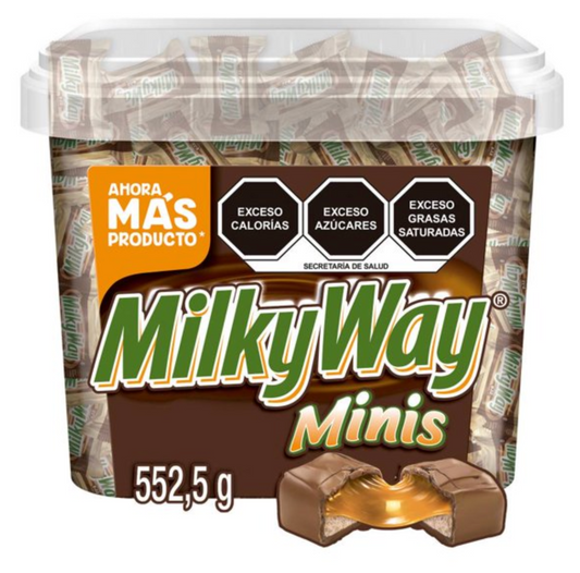Chocolates Milky Way Minis 65 pzas de 8.5 g c/u -.