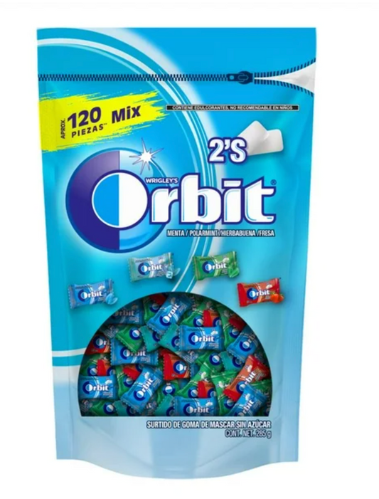 Goma de Mascar ORBIT Varios Sabores 120 pzas -.