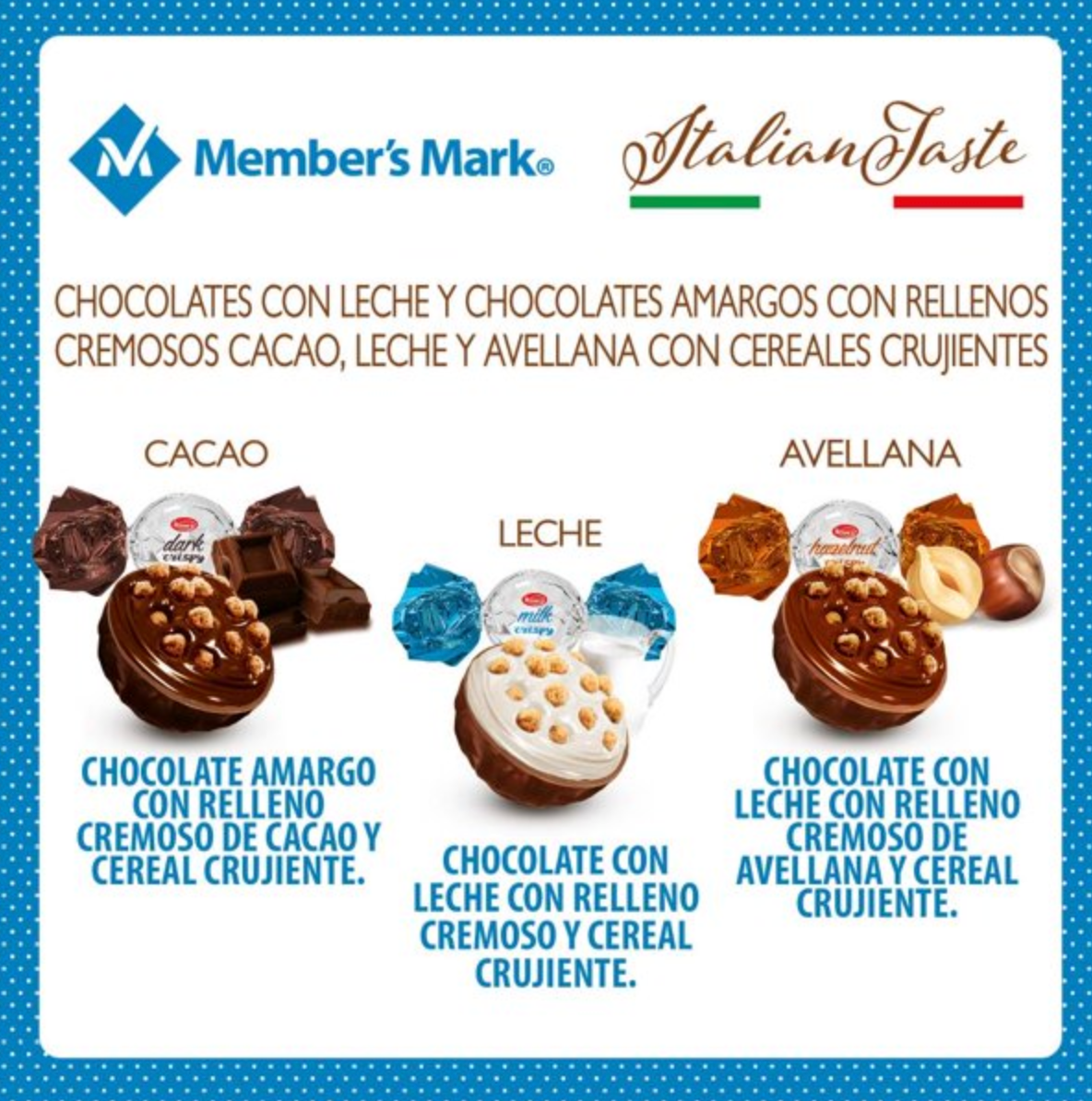 Chocolates Member's Mark Italian Taste 800 g -.