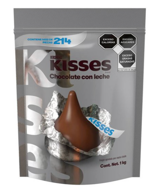 Chocolate con Leche Kisses Hershey's 1 kg - .
