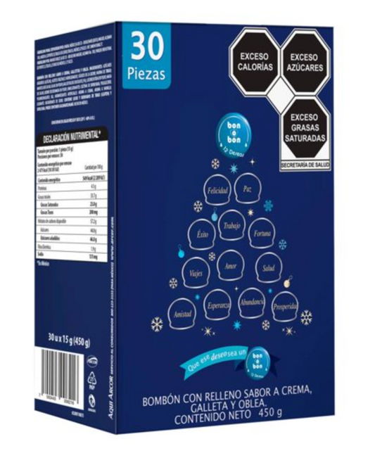 Bombón Bon o Bon Cookies & Cream 30 Pzas -.