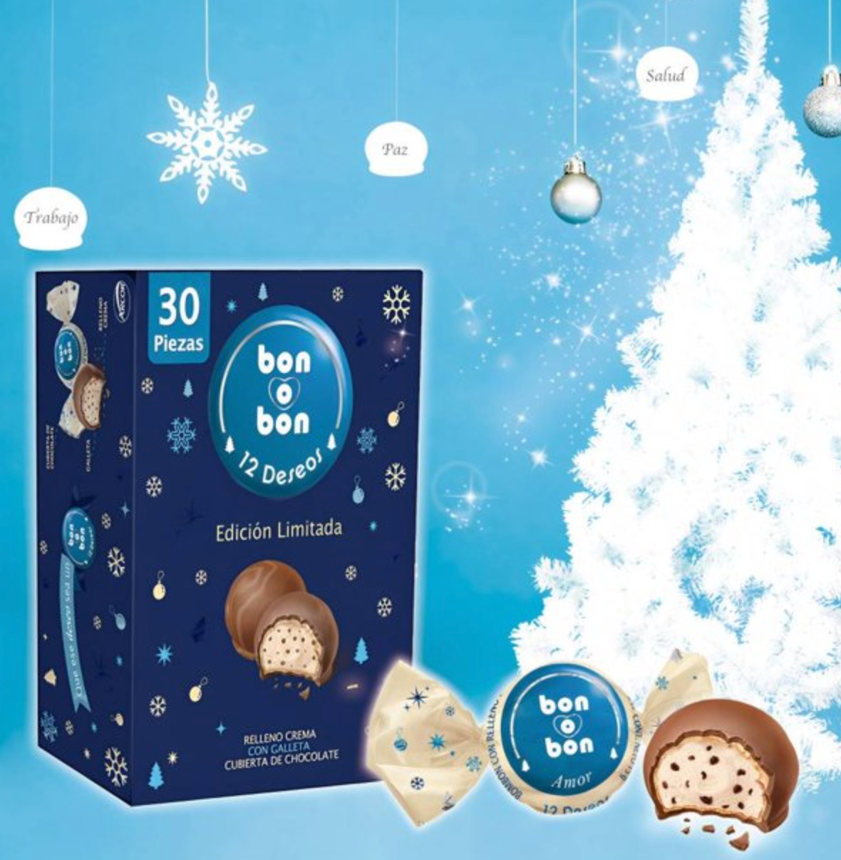 Bombón Bon o Bon Cookies & Cream 30 Pzas -.