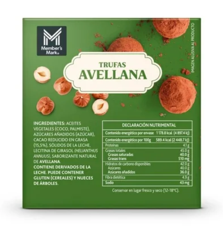 Trufas Belga Member's Mark Varios Sabores 3 pzas de 200 g c/u -.