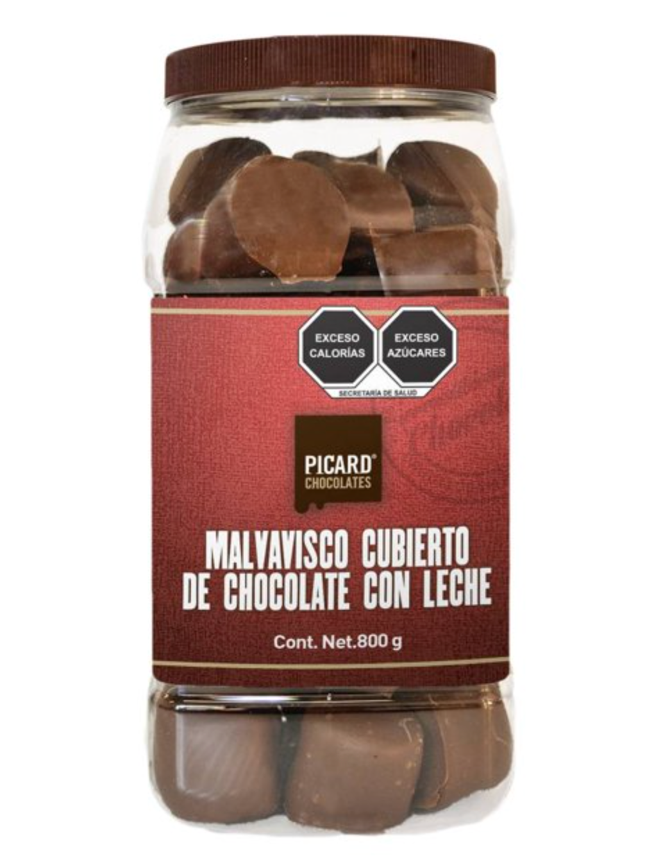 Malvavisco Picard Cubierto de Chocolate con Leche 800 g -.