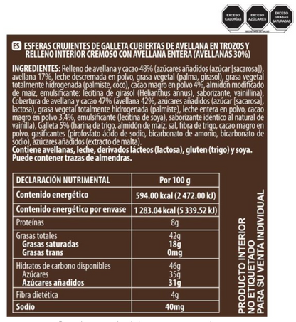 Chocolates Member's Mark Pralinas Europeas 16 pzas 13.5 g c/u -.
