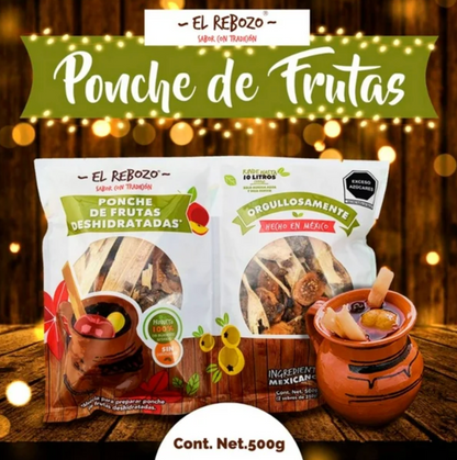 Ponche de Frutas El Rebozo 500 gr -.