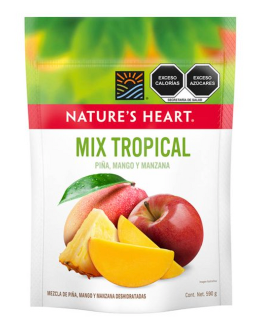Mezcla de Frutos Secos Nature's Heart Manzana Piña y Mango 590 g -.