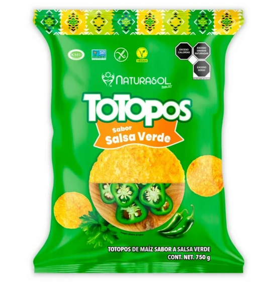 Totopos Naturasol Sabor Salsa Verde 750 g -.