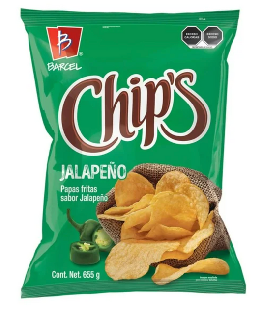 Papas Chip's Jalapeño 655 g - .