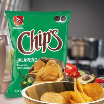 Papas Chip's Jalapeño 655 g - .