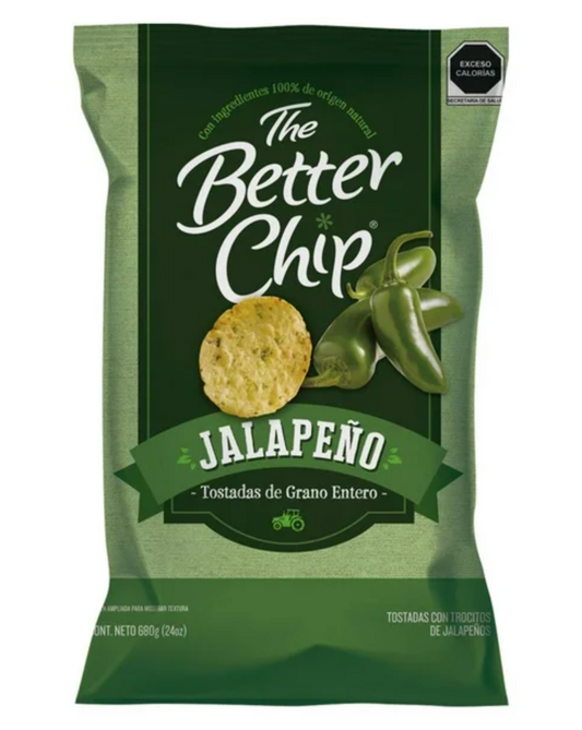 Totopos The Better Chip con Trocitos de Jalapeño 680 g -.