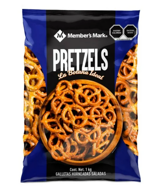 Galletas Horneadas Saladas Member's Mark Pretzels 1 kg - .