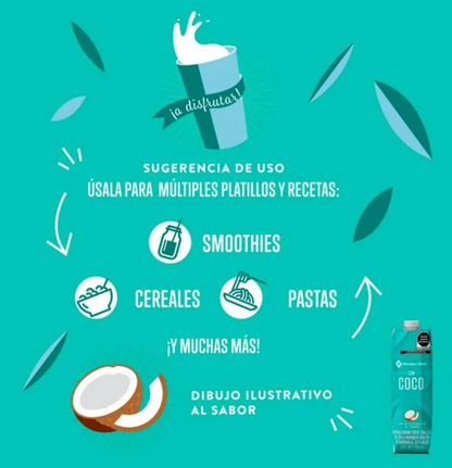 Bebida Member's Mark Sabor Coco 6 pzas de 946 ml c/u -.