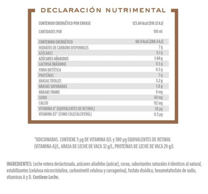 Leche Deslactosada Santa Clara Helado de Chocolate 27 pzas 180 ml c/u - .