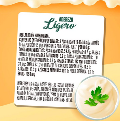 Aderezo mccormick Ligero 1.6 Kg - .