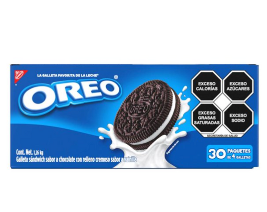 Galletas Oreo Nabisco Sabor Chocolate 30 paquetes de 42 g c/u - .