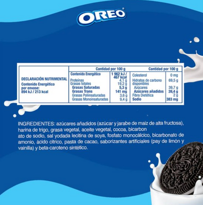Galletas Oreo Nabisco Sabor Chocolate 30 paquetes de 42 g c/u - .