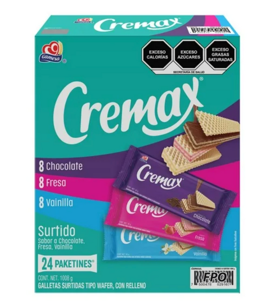 Cremax Gamesa Surtido 24 pzas 42 g c/u - .