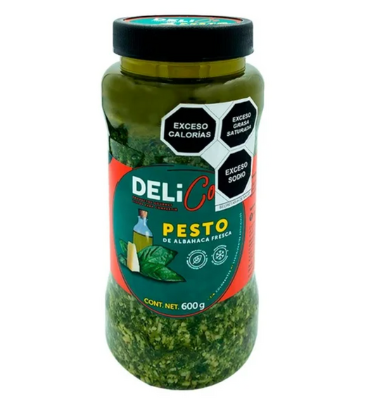 Pesto de Albahaca Délico Estilo Genovés 600 g -.