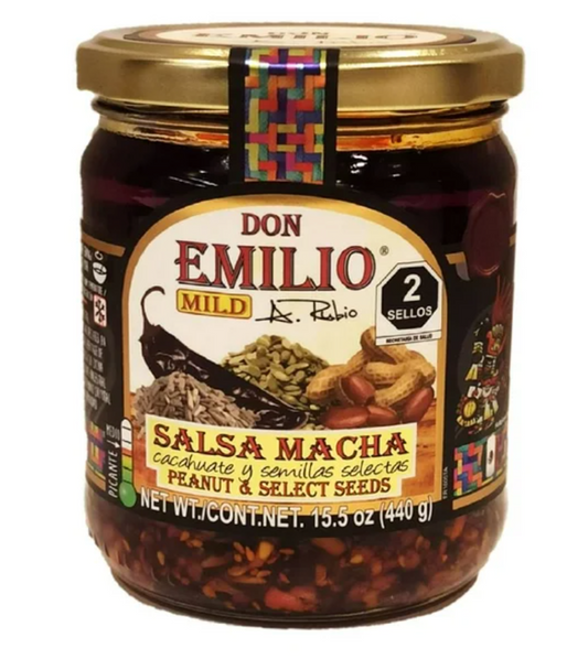 Salsa Macha Don Emilio Cacahuate y Semillas Selectas 440 g - .