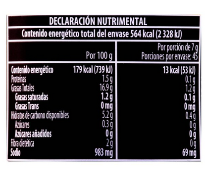 Salsa Loma Linda Chimichurri 315 g -.