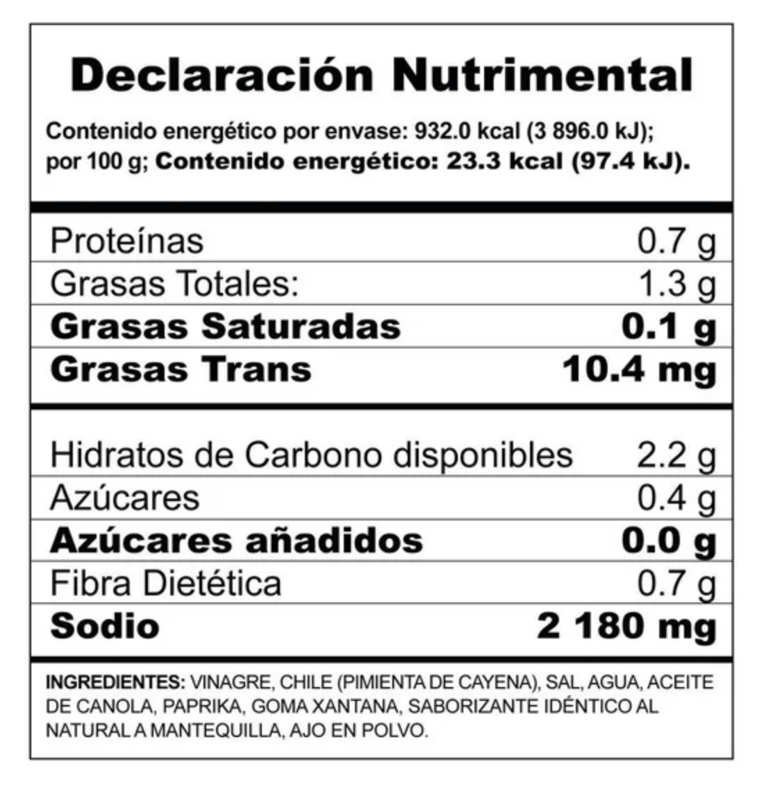 Salsa para Alitas Frank's RedHot Wing Buffalo 3.78 l -.