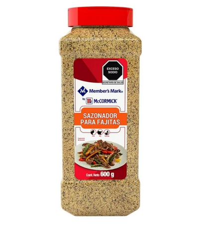Sazonador para Fajitas Member's Mark by McCormick 600 g -.
