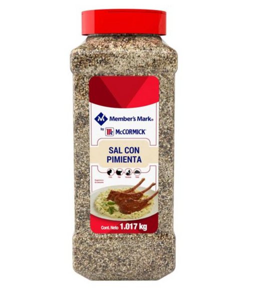 Sal con Pimienta Member's Mark by McCormick 1.017 kg -.