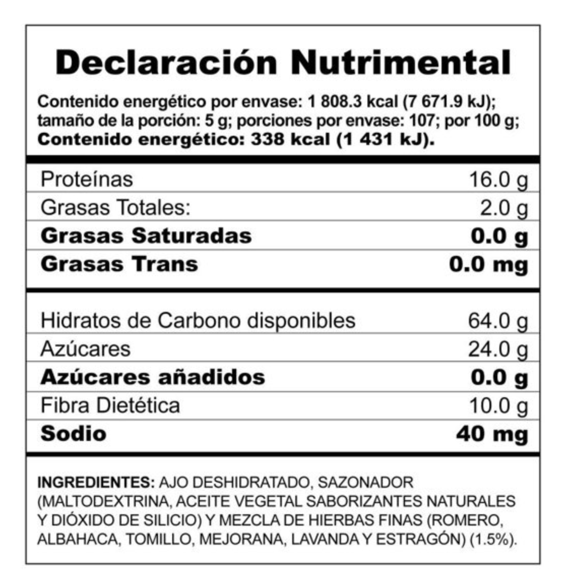 Ajo con Mezcla de Hierbas Finas Member's Mark by McCormick 535 g -.