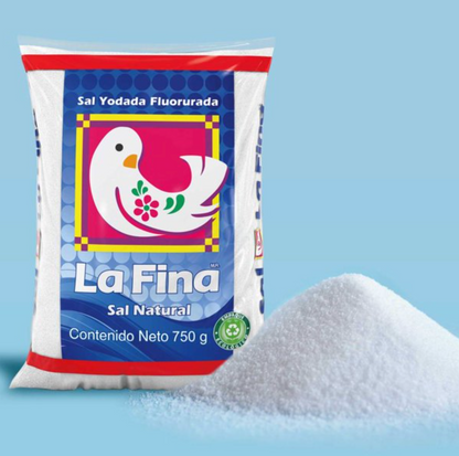 Sal de Mesa La Fina 20 pzas de 750 g c/u - .