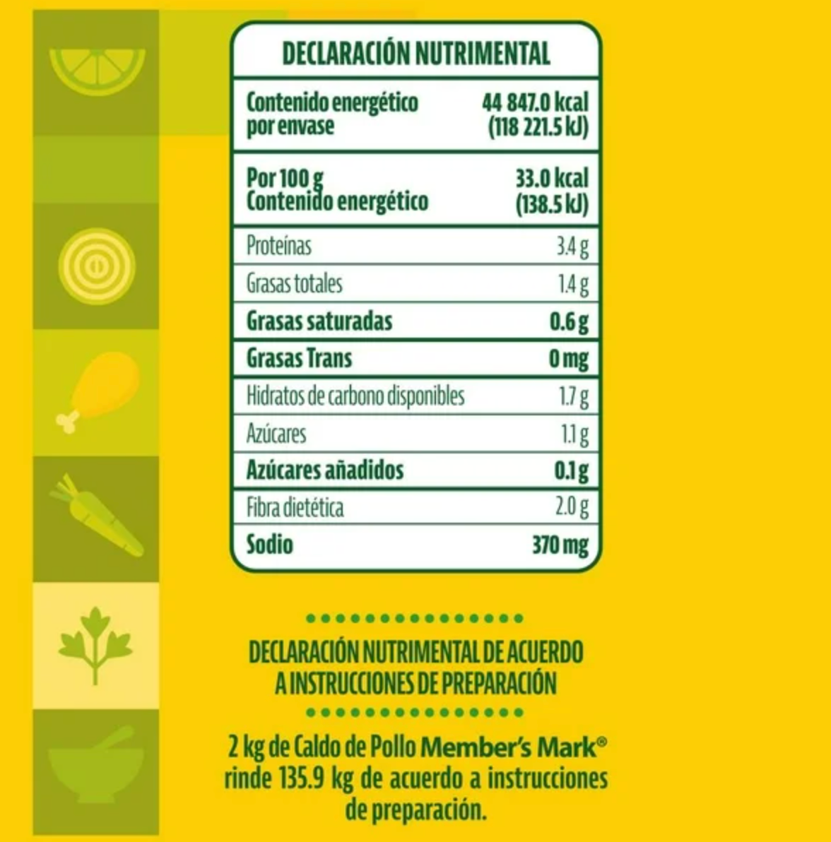 Caldo de Pollo Member's Mark 2 kg - .