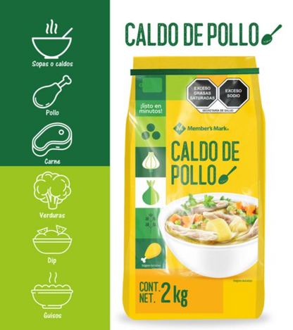 Caldo de Pollo Member's Mark 2 kg - .