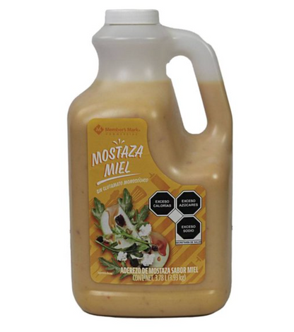 Aderezo Member's Mark Mostaza con Miel 3.78 l - .