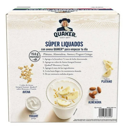 Avena Integral Quaker Instant Variedad de sabores 31 pzas -.