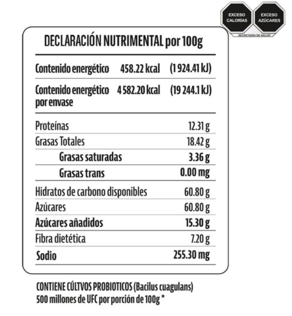 Granola Member's Mark con Probioticos 1 kg