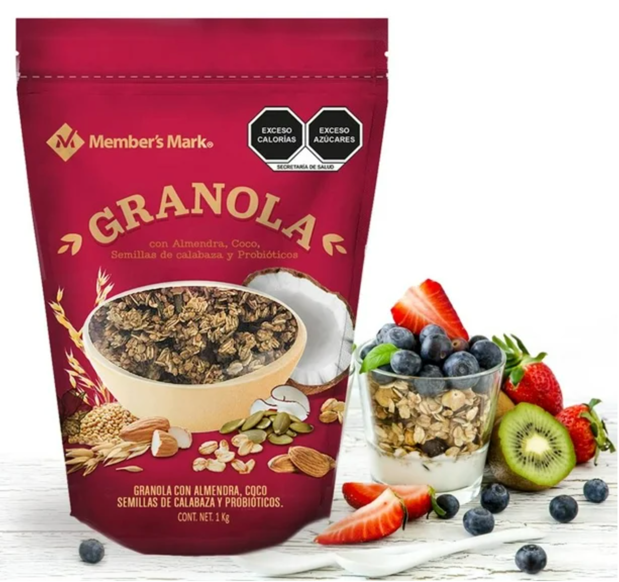 Granola Member's Mark con Probioticos 1 kg