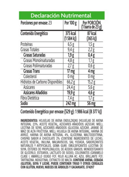 Barra Quaker Stila Chocolate 23 pzas de 23 g c/u - .