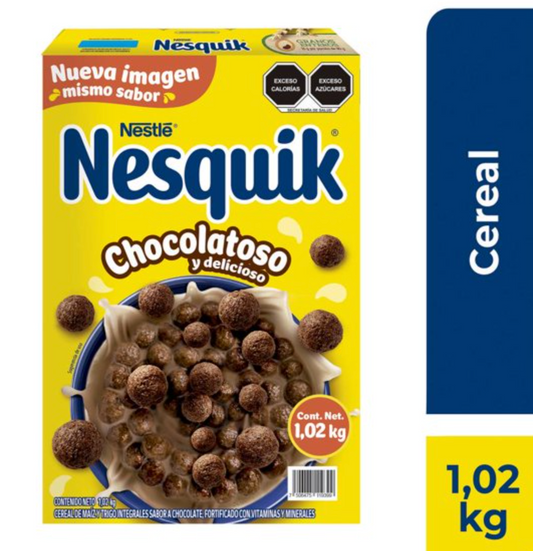 Cereal Nesquik Nestlé Sabor Chocolate 1.02 kg - .