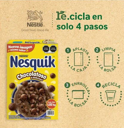 Cereal Nesquik Nestlé Sabor Chocolate 1.02 kg - .