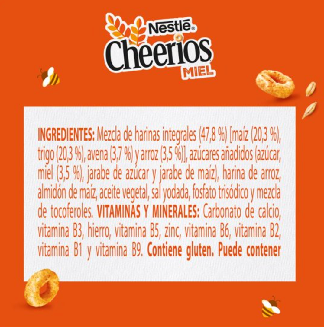 Cereal Cheerios Nestlé Miel 1.02 kg - .