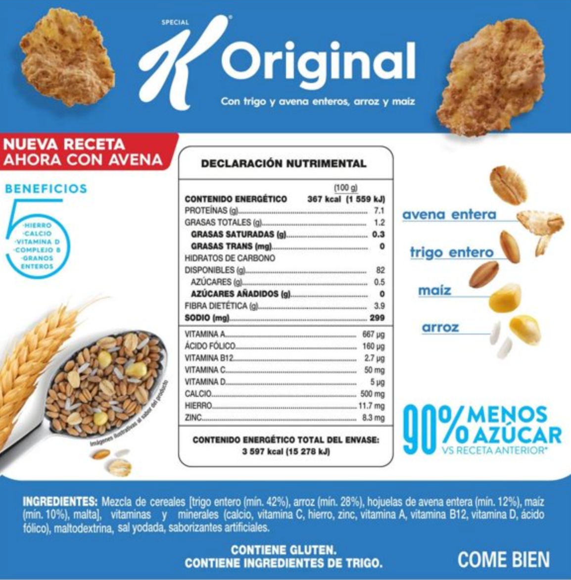 Cereal Kellogg's Special K Original 980 g - .