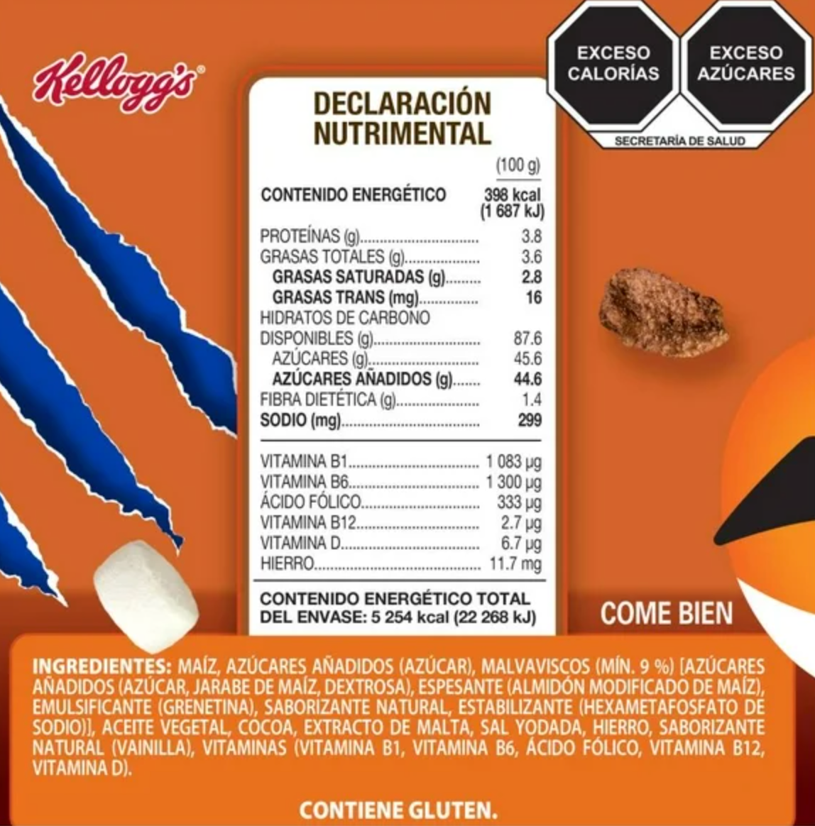 Cereal Kellogg's Zucaritas Sabor Chocolate con Malvaviscos 1320 g - .