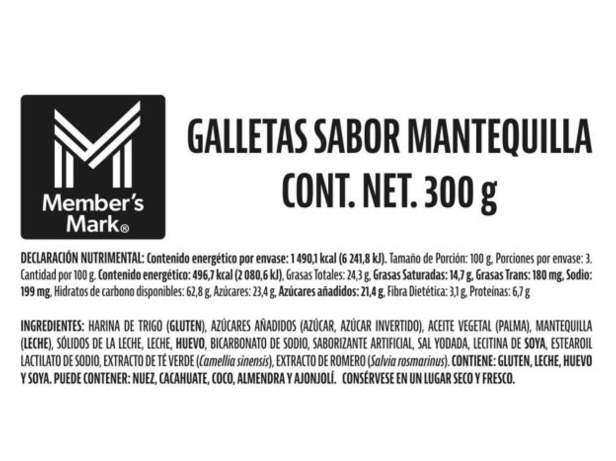 Galletas Member's Mark Danesas 3 pzas 300 g c/u - .