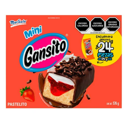 Mini Gansito Marinela 24 pzas - .