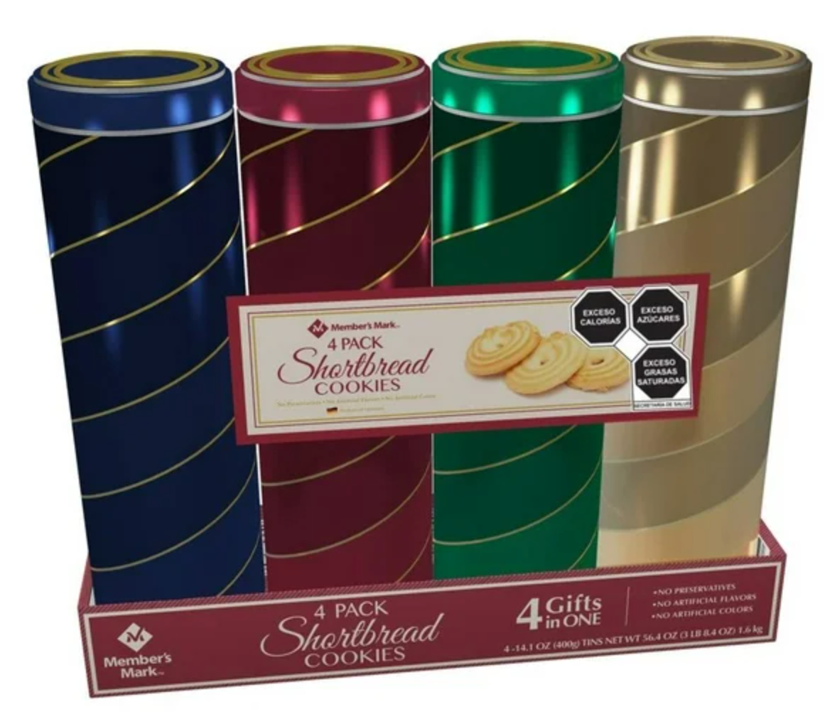 Galletas Member's Mark Shortbread 4 pzas de 400 g c/u - .
