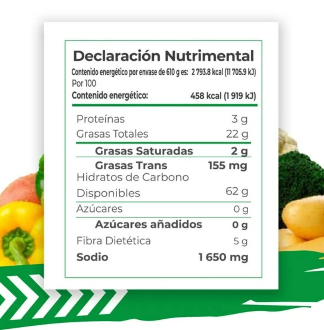 Botana a Base de Papa y Vegetales King Veggie con Tajín 610 g - .