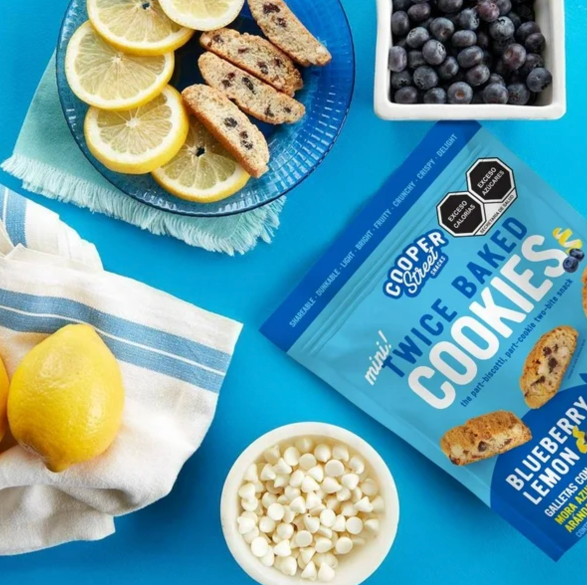 Mini Galletas Cooper Street Blueberry Lemon 510 g - .