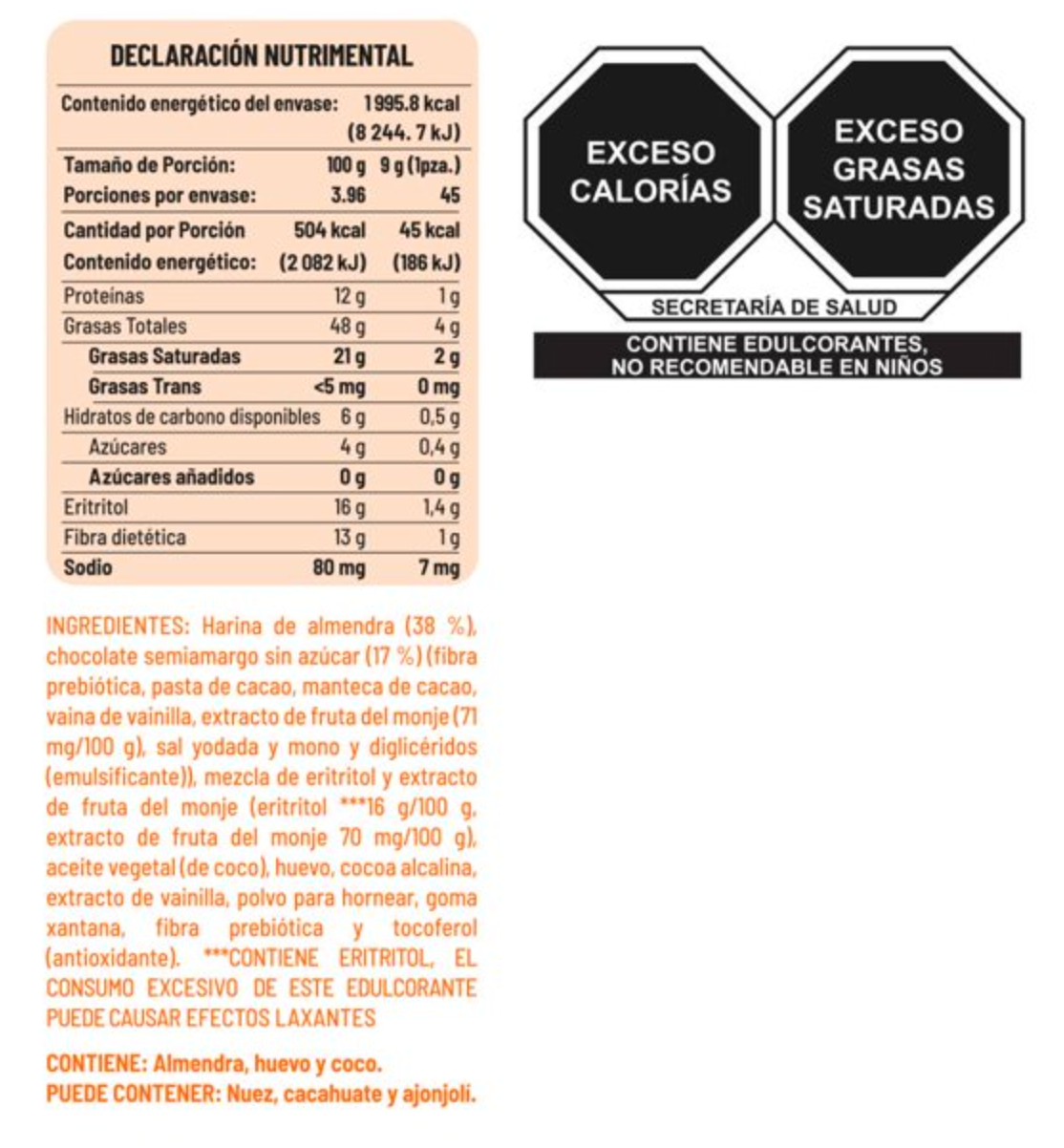 Galletas Healthy Brand Sabor Chocolate 396 g - .